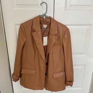 Leather Blazer